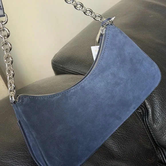 Michael Kors Nolita Navy Blue Shoulder Bag - Picture 3 of 4